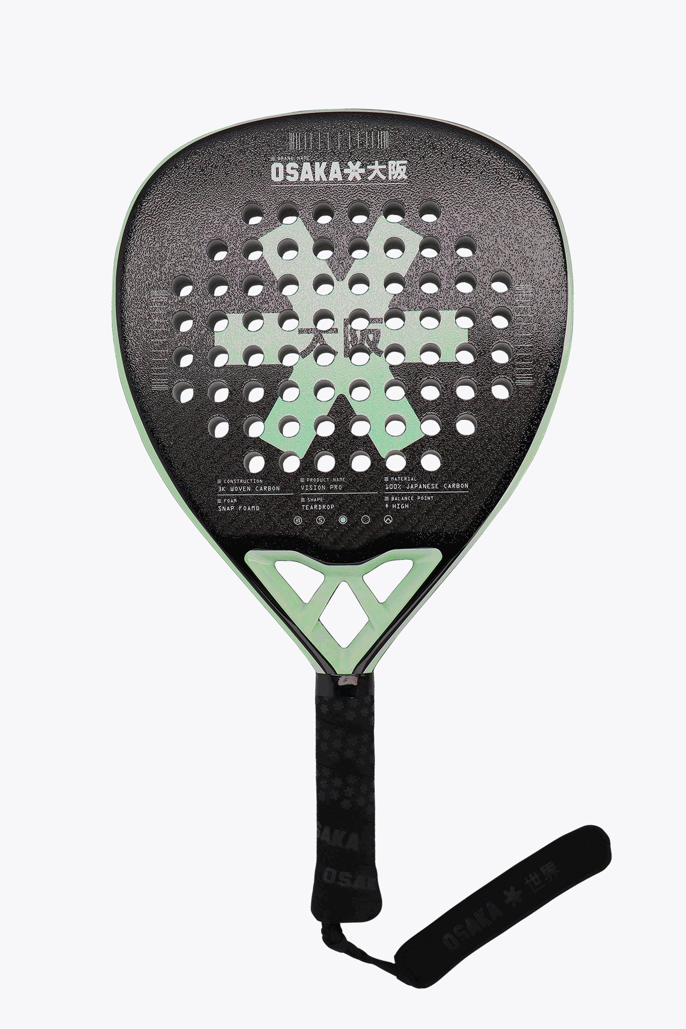 Osaka Padel Racket - Vision Pro - Power | Opal Green