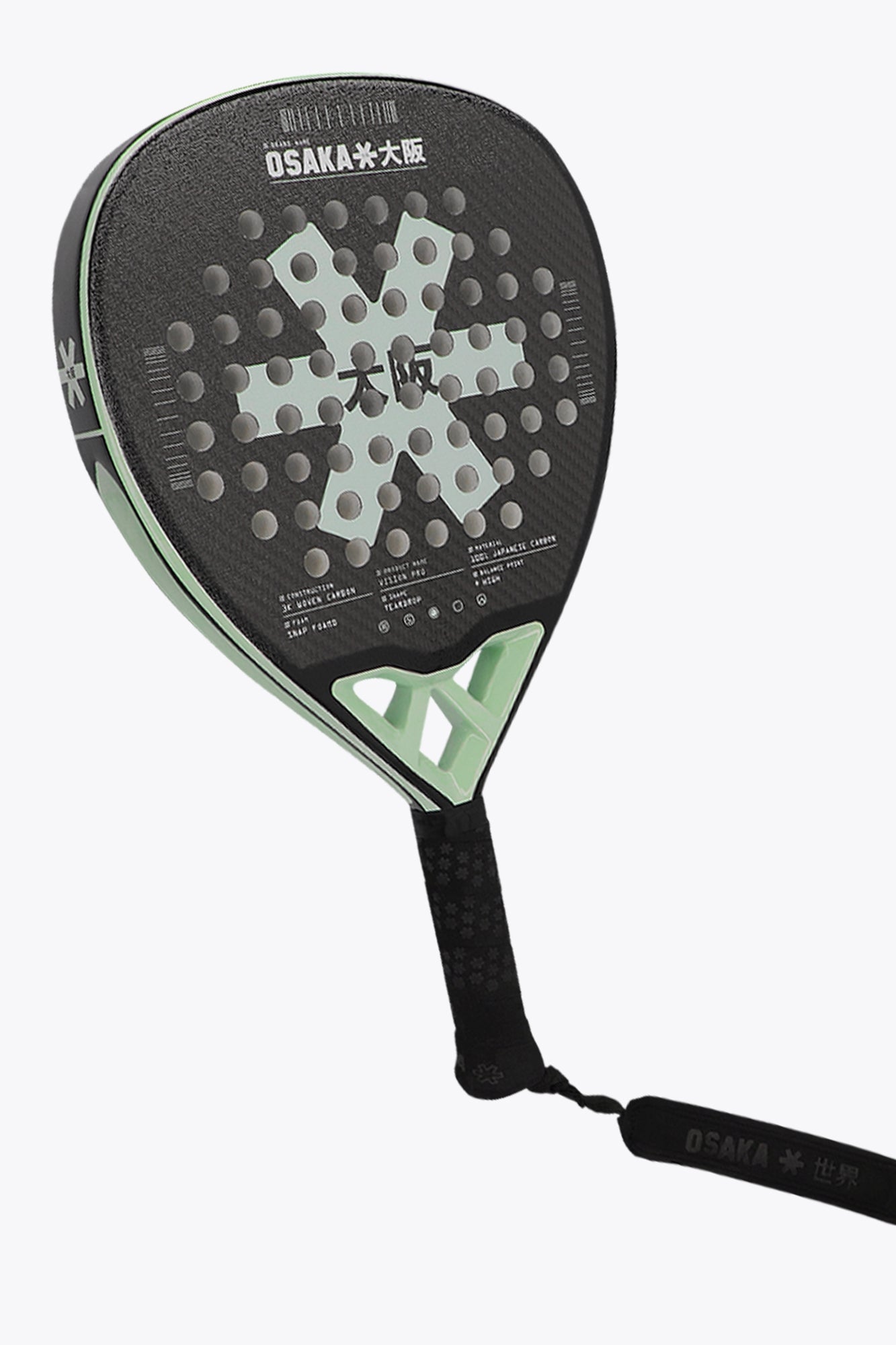 Osaka Padel Racket - Vision Pro - Power | Opal Green