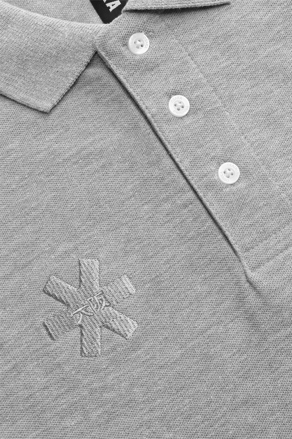 Osaka Unisex Polo Basic | Heather Grey