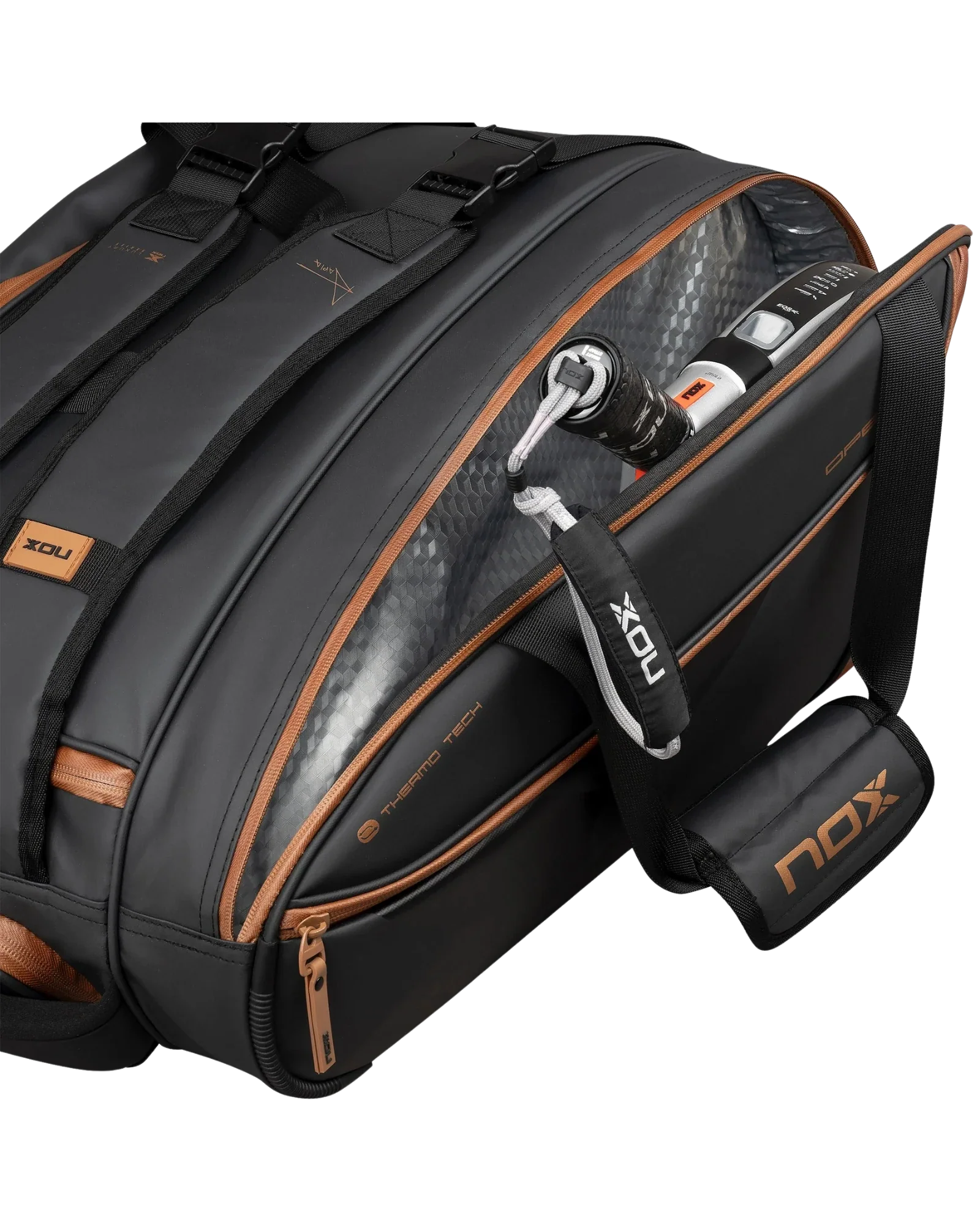 Nox LUXURY OPEN Series Black/Brown Padel Bag