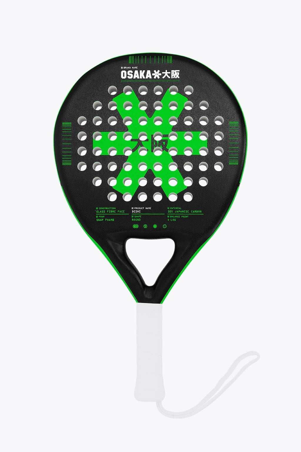 Osaka Padel Racket - Deshi - Control | Iconic Black