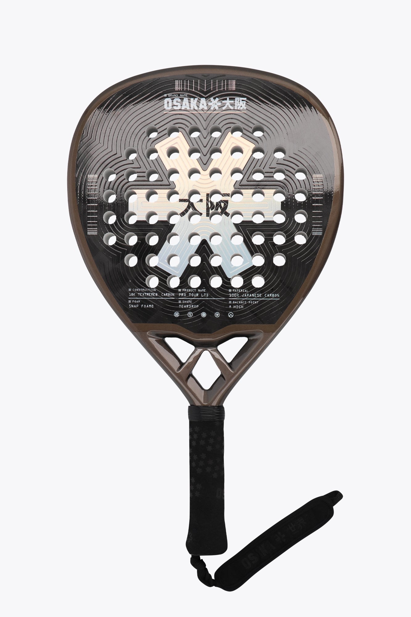 Osaka Padel Racket - Pro Tour LTD - Power | Silver-Hologram